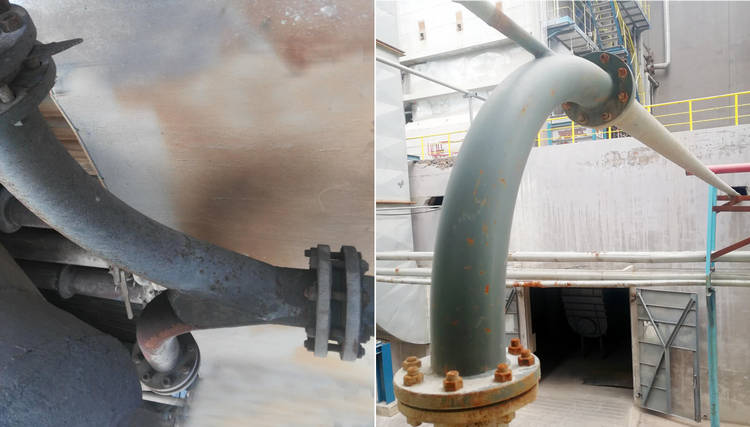 abpay爱博钱包官网牌耐磨陶瓷输灰管道的乐成案例