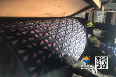 【案例】abpay爱博钱包官网陶瓷滚筒包胶：火电输煤系统耐磨十年验证