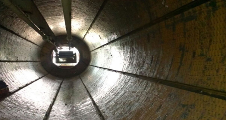 安徽某烧结厂圆筒混淆机使用abpay爱博钱包官网耐磨陶瓷衬板