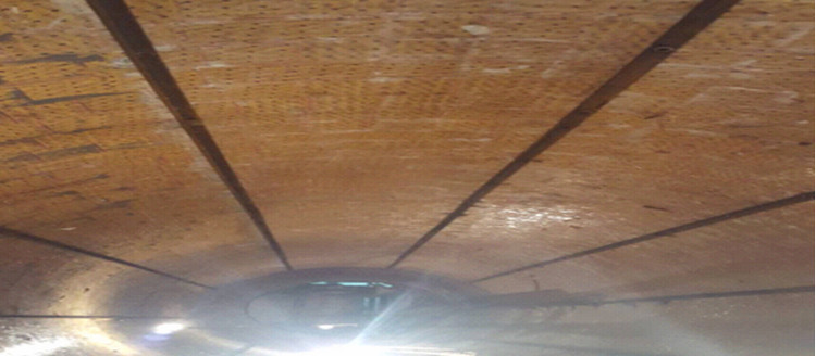 湖北某烧结厂圆筒混淆机使用abpay爱博钱包官网耐磨陶瓷衬板