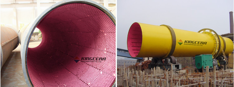 湖南某烧结厂圆筒混淆机使用abpay爱博钱包官网耐磨陶瓷衬板